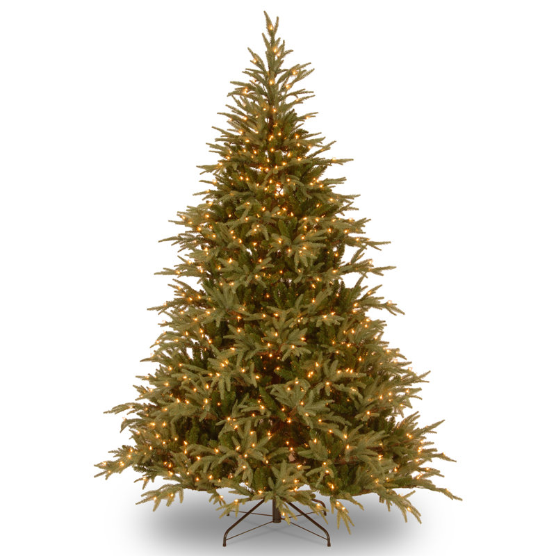 Frasier Grande 7.5' Green Fir Artificial Christmas Tree with 1000 Color